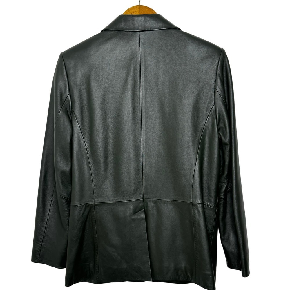 Pendleton Leather Button Front Jacket - image 2